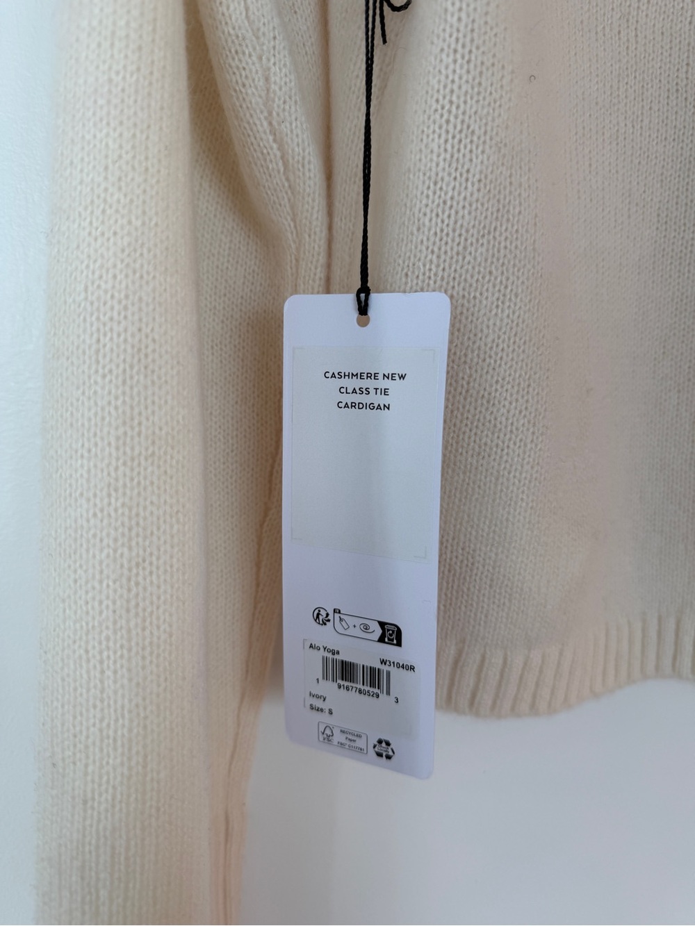 ALO Yoga Wool Cashmere New Class Tie Cardigan - Picture 7 of 7